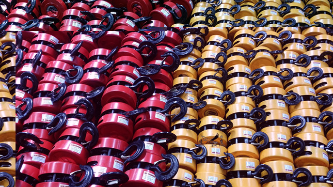 凌鹰手拉葫芦工厂批量图