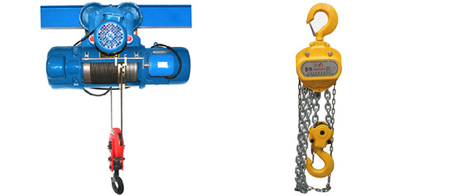 钢丝绳电动葫芦与手拉葫芦组图