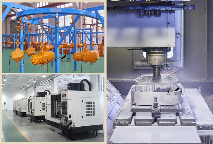 凌鹰HHBB型电动葫芦工厂设备图